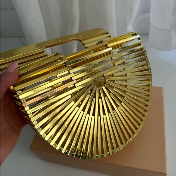 Cult Gaia ARK Mini Gold-tone Clutch - Picture 7 of 8